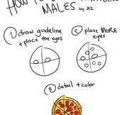 How to draw attractive males…