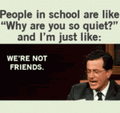 People in school…