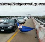 How to deal with a traffic jam…