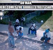 Google Street visits a bad neighborhood…