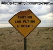 Beware of the plane…
