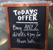Special offer of the day…
