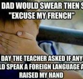 Foreign language…
