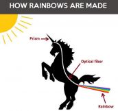 How a rainbow is formed…