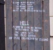 The difference between heaven and hell…