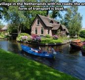 Netherlands with no roads…