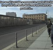 A fence at the Berlin Wall…