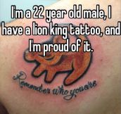 Lion King tattoo…