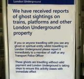 Dealing with ghosts…
