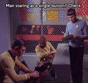 Spock doing his job…