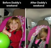 Daddy’s weekend…