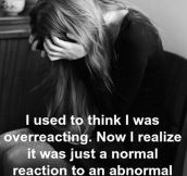 Traumatic realization…