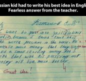 Best idea by a Russian kid…