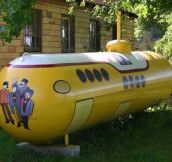 Painted propane tank…