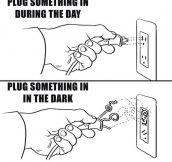 Every time I plug something in…