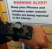 Warning alert. Valuables under watch…