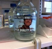 A chemistry teacher with a sense of humor…