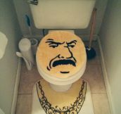 New toilet seat set…