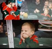 This kid will never forget that moment