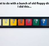Floppy disks decoration…