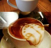 These baristas have real talent…