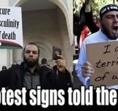Protest signs telling the truth…