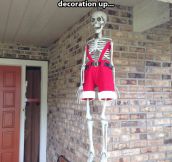 Halloween decoration in Christmas…