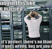 Why working in IT is like being married…
