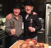 Thanksgiving with two epic men…