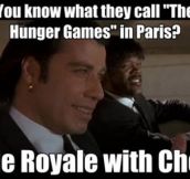 The Hunger Games in French…