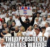 What’s the opposite of Where’s Waldo?