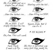 The eyeliner tragedy…