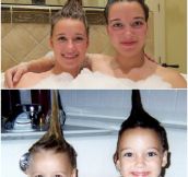 Then and now: my sister and I in 1998 and 2013…