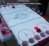 Canadian beer pong…