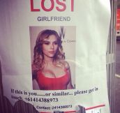 Lost girlfriend…
