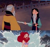 Disney princesses with a new look…