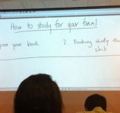 Advice from my teacher…