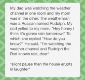 Rudolph dad joke…