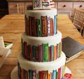 If you love books, then this is your cake