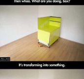 Box in a room becomes something awesome…
