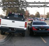 Jerks in the parking lot…