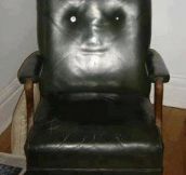My friend’s chair is creepy…