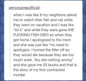 First contracted murder…