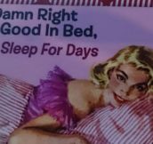 I’m good in bed…