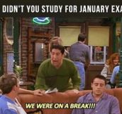 January exams soon