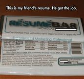 An innovative resume design
