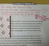 This is what you get when your teacher is a Tolkien fan…