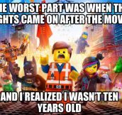 The worst part of the Lego movie…