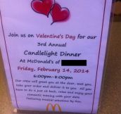 For those who don’t have Valentine’s Day plans yet…