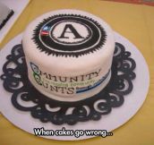 When cakes go wrong…